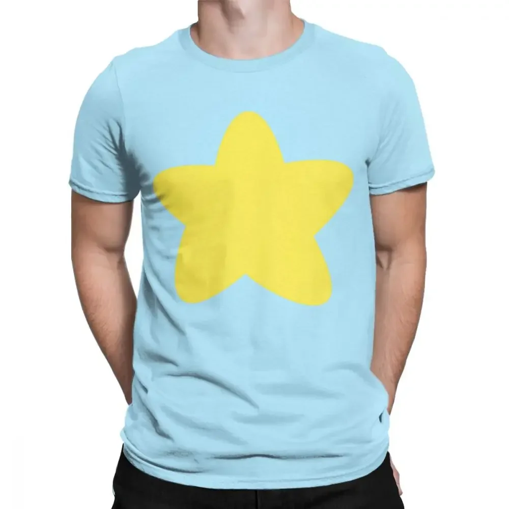 Funny Cartoon Tshirt Steven Universe Star Men T-Shirts Crystal Gems Garnet Amethyst Pearl T Shirt 100% Cotton Tees Original Tops