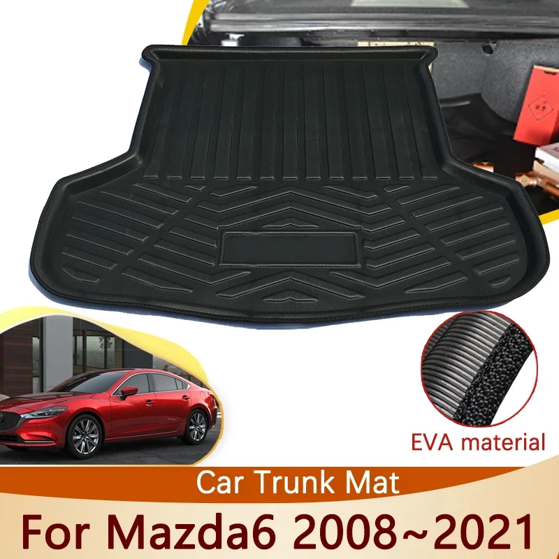 For Mazda6 Mazda 6 GH1 2008~2021 2020 2019 2016 2015 2012 2011 2010 Ultra Accessorie Rear Trunk Mat Floor Tray Waterproof Carpet