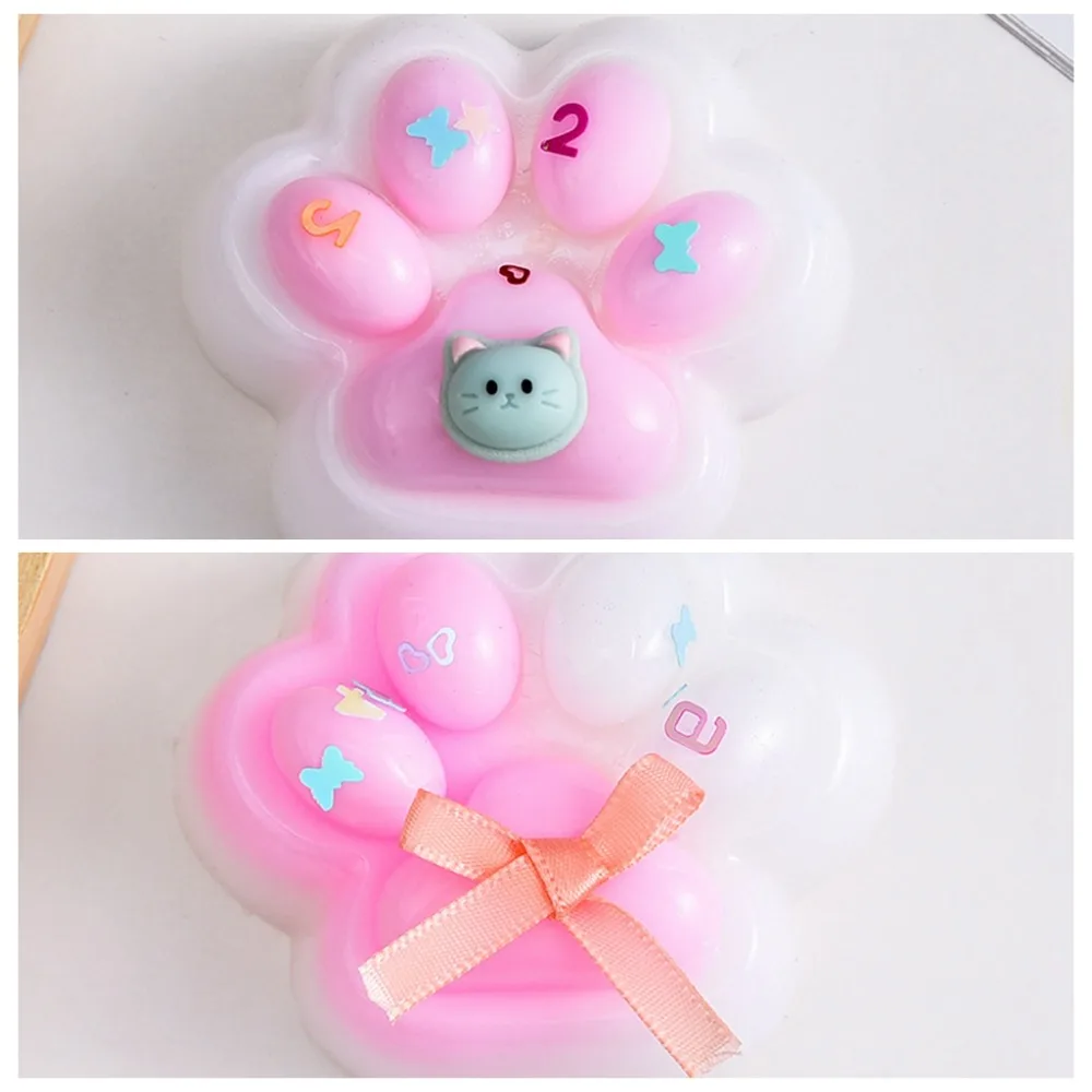 

Новинка, мягкая игрушка для сжимания кошачьей лапы, силиконовая TPR мультяшная игрушка-непоседа, милая 3D игрушка-кошачья лапа, забавные игрушки