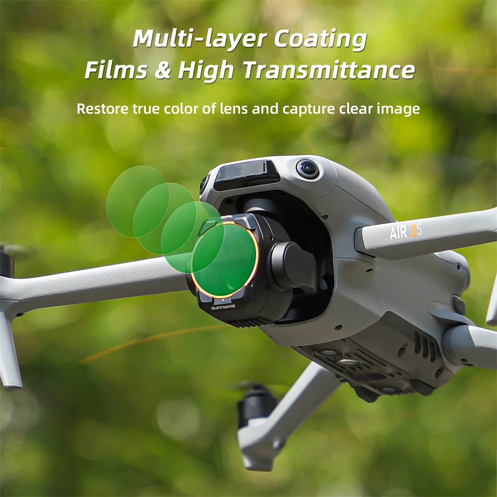 Filtres d'objectif de caméra de Drone filtro MCUV CPL ND8/16/32/64 NDPL, Kit d'accessoires de filtre d'objectif pour Air 3S