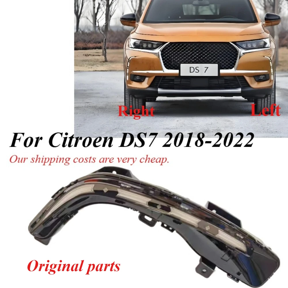 

Светодиодные дневные ходовые огни (ДХО) / Противотуманные фары для Citroen DS7 2018-2022, передние бамперные противотуманки, дневные ходовые огни
