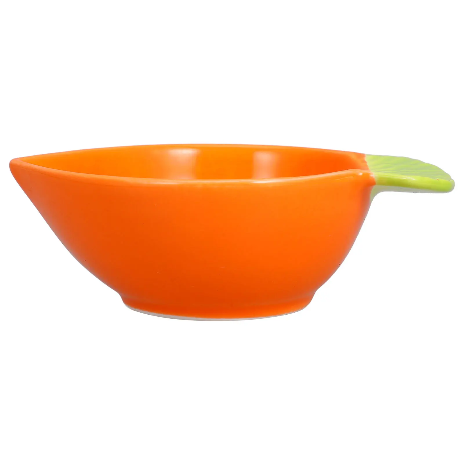 

Ceramic Carrot Shaped Dipping Plate Small Dessert Soy Sauce Dish Ketchup Plate Exquisite Detail Enhanced Aesthetic