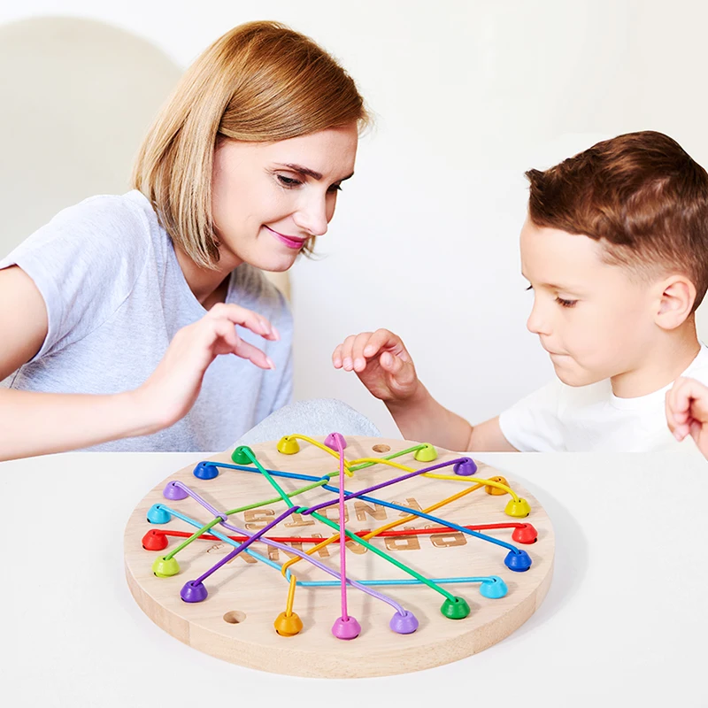 Colorful Rope-Untangling Challenge Toy: Untangle Strings, Train Your Mind. Kids Have a Blast Playing Through Levels and Boosting