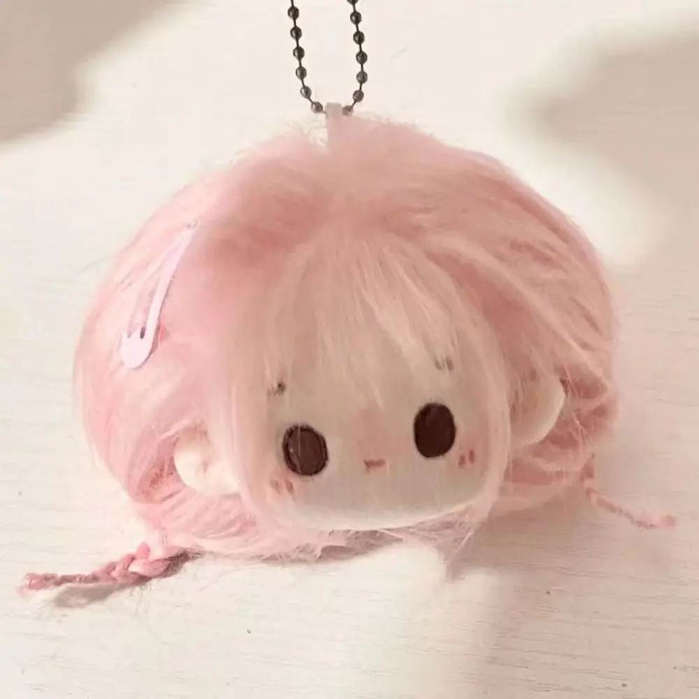 Kawaii Plush Doll Figure Keychain Cartoon Cotton Plush Toy Bag Pendant Lover Couple Keyring DIY Decoration Mini Doll Key Pendant