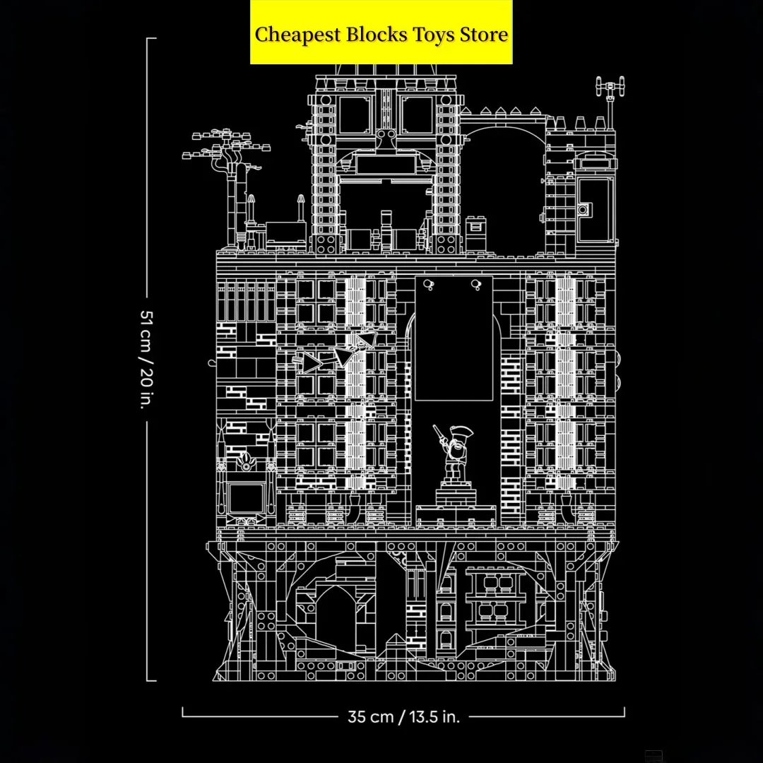 2026 Christmas Gifts for Adults Toys 3491pcs Multi Layer In Stock Magical Architecture Bricks Building Blocks Underground Model