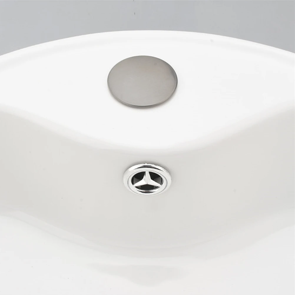 

6 Pcs Sink Hole Cover Kitchen Seal Sealing Plug Dish Basin Faucet Cap Stainless Steel for Counter Space