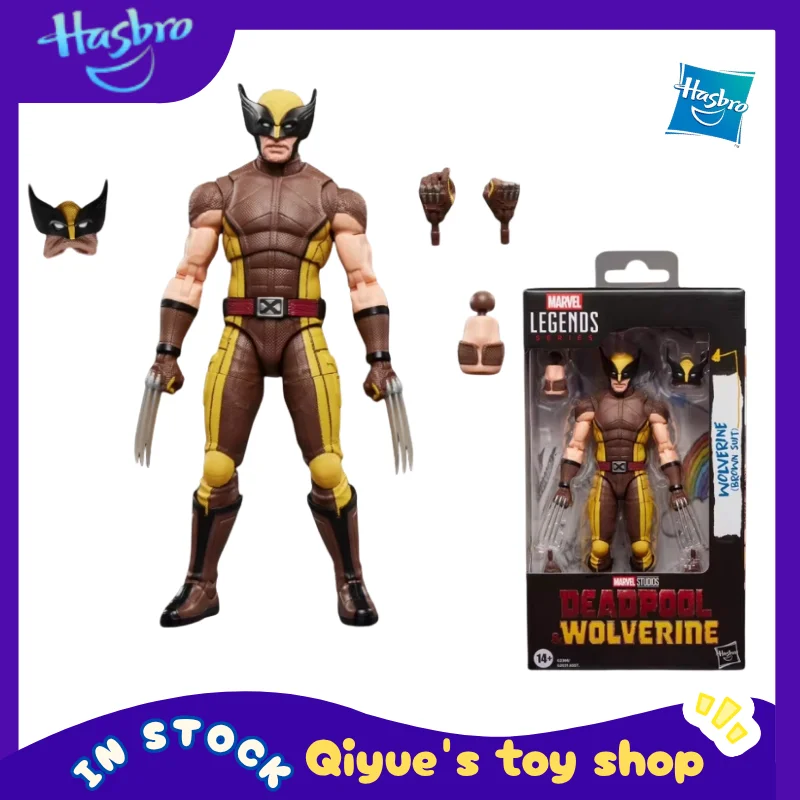 

[In Stock] Hasbro Marvel Legends Brown Suit Deadpool Wolverine Movie 6 Inch Movable Robot Doll Model Toy Collection Gift