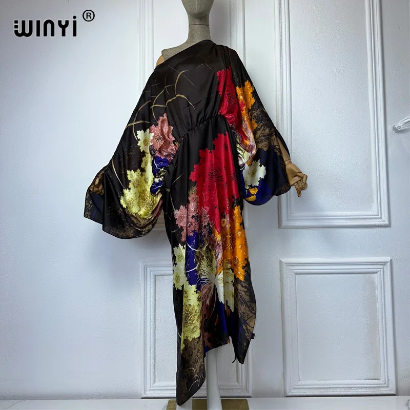 WINYI African summer dress sexy beach outfits women Beach Wear Bikini Cover up Robe summer clothes for women party long dresses