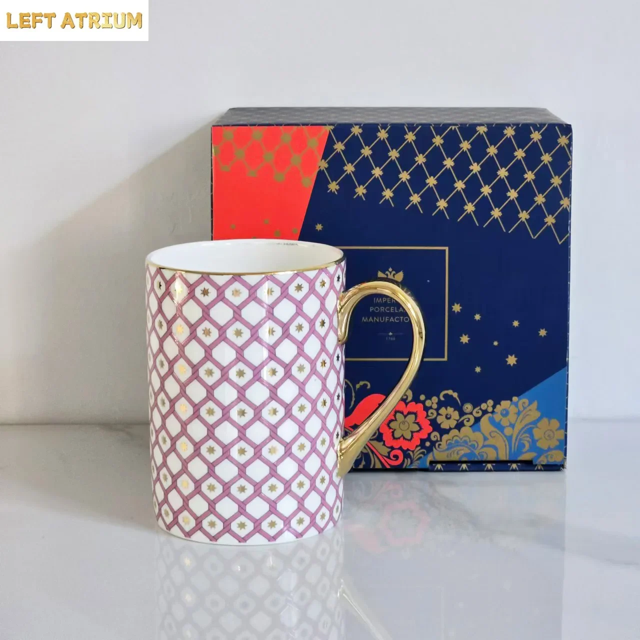 Russian Royal Bone China Coffee Cup And Saucer Set STAR Series Wedding Anniversary Gift Afternoon Tea Tableware Collection