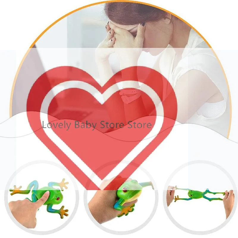 1Pcs Simulation Frog Model Tricky Decompress Frog Toy Soft Rubber Fake Frog Sensory Game Excellent Gift For Children Mischief