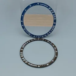 Flat Ceramic Bezel Insert 39.0mm*33.2mm Watch Replacement Watch Parts No Lumious