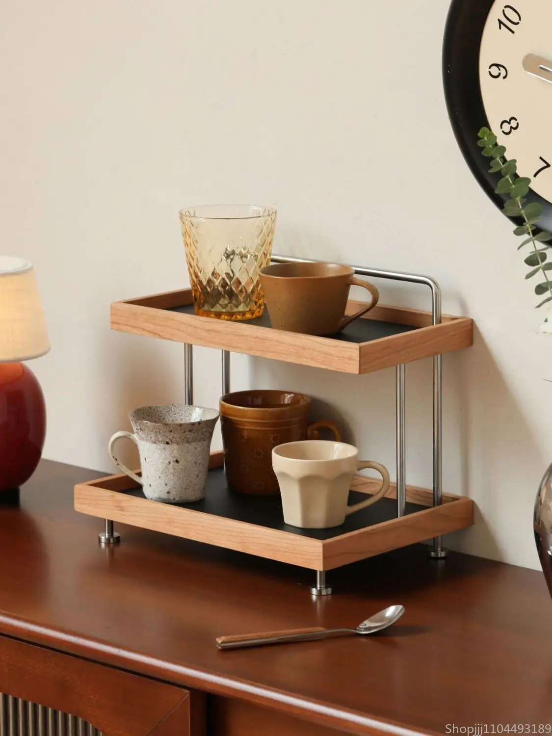 

Vintage Cherry Organizer - Multi-Use Display for Cosmetics & Perfume