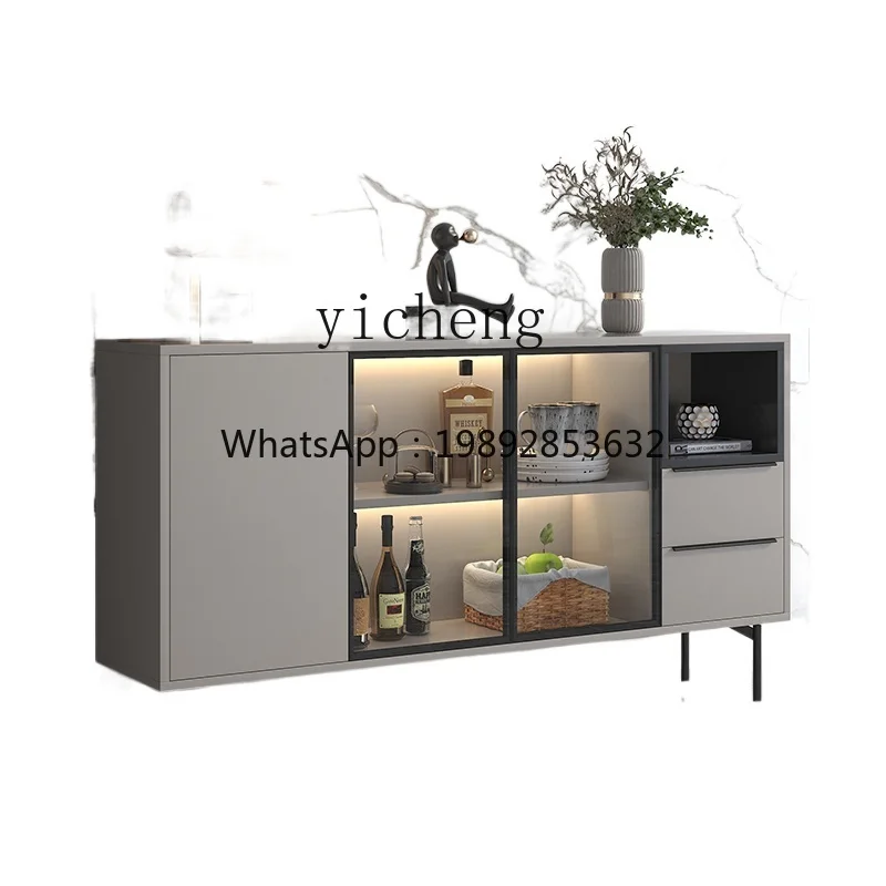 BB  Dining Room Storage Cabinet Wine Cabinet Integrated Kitchen Locker Living Room Wall Tea Cabinet