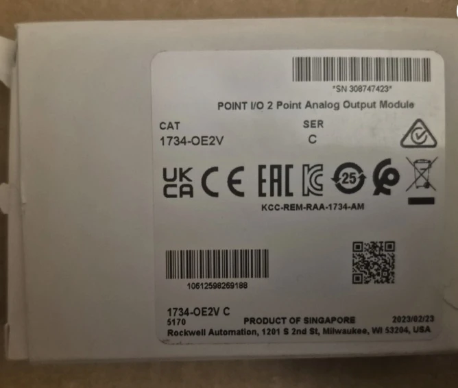 

Brand New Original 1734-OE2V 060G1931 6XV1830-0EH10 ACS880-04-725A-3 Gear Motor Nidec 404.868 A06B-0227-B300 Fast delivery
