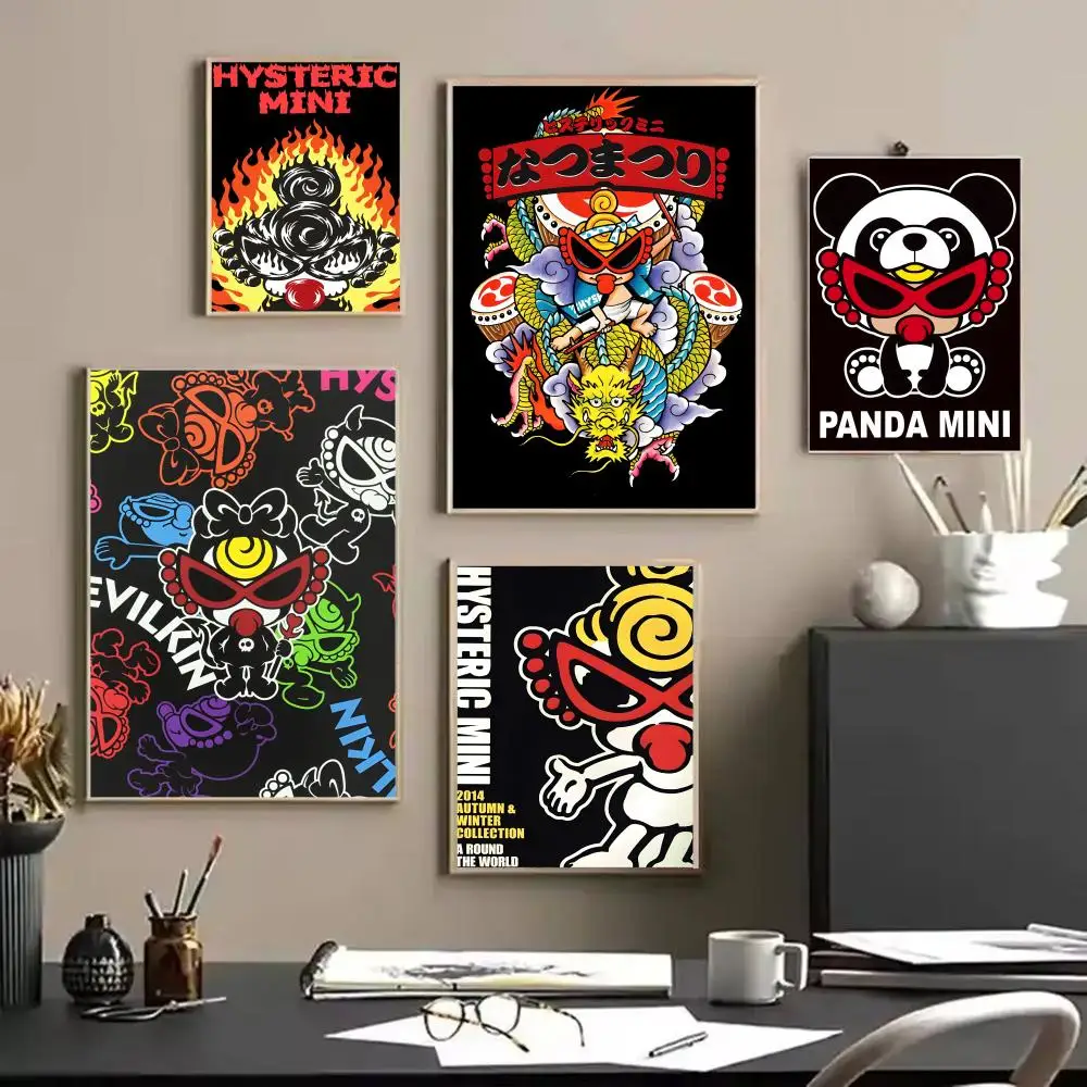 H-Hysteric Mini Poster HD Art Stickers Self-Adhesive Painting Modern Home Decor for Bedroom Living Room Wall Decals Gift