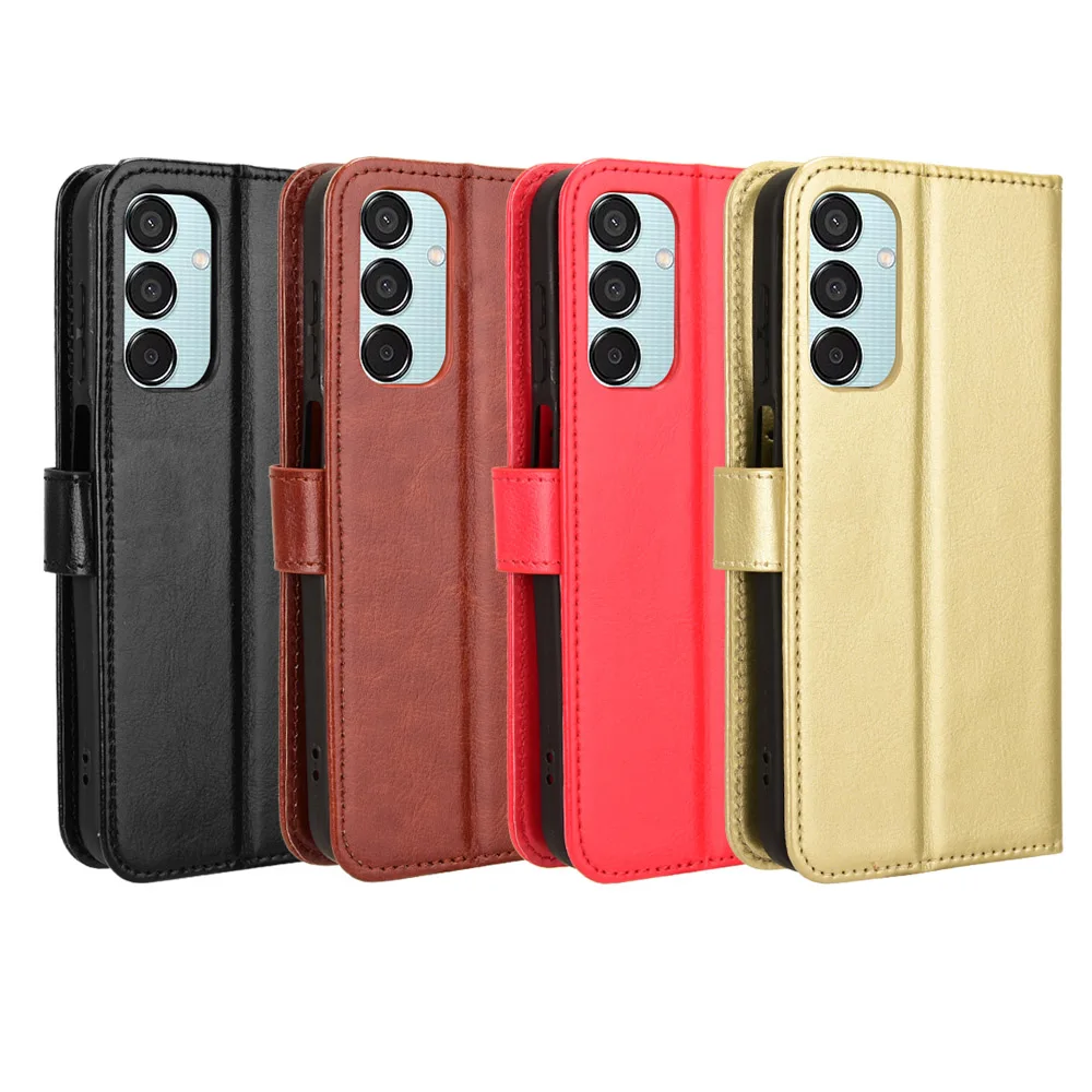 For Samsung Galaxy M15 5G Luxury Leather Flip Wallet Phone Case M156B SM-M156B/DS Case Stand Function Card Holder