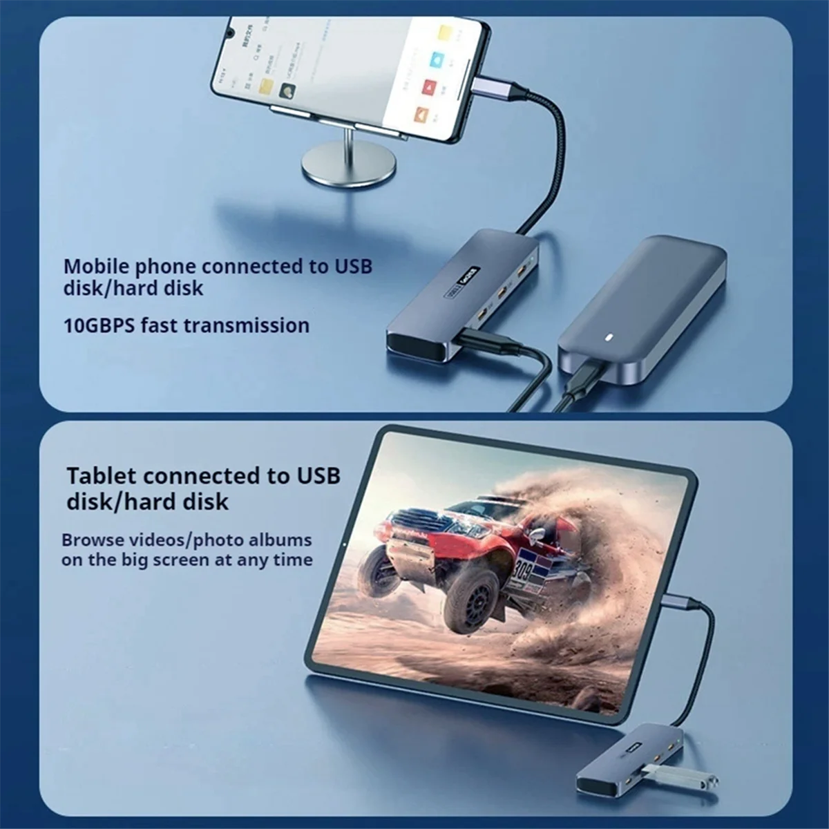 4 portas usb c hub 10gbps de alta velocidade usb c divisor para laptops acessórios pc tablet telefone disco rígido usb tipo-c 3.2 hub quente