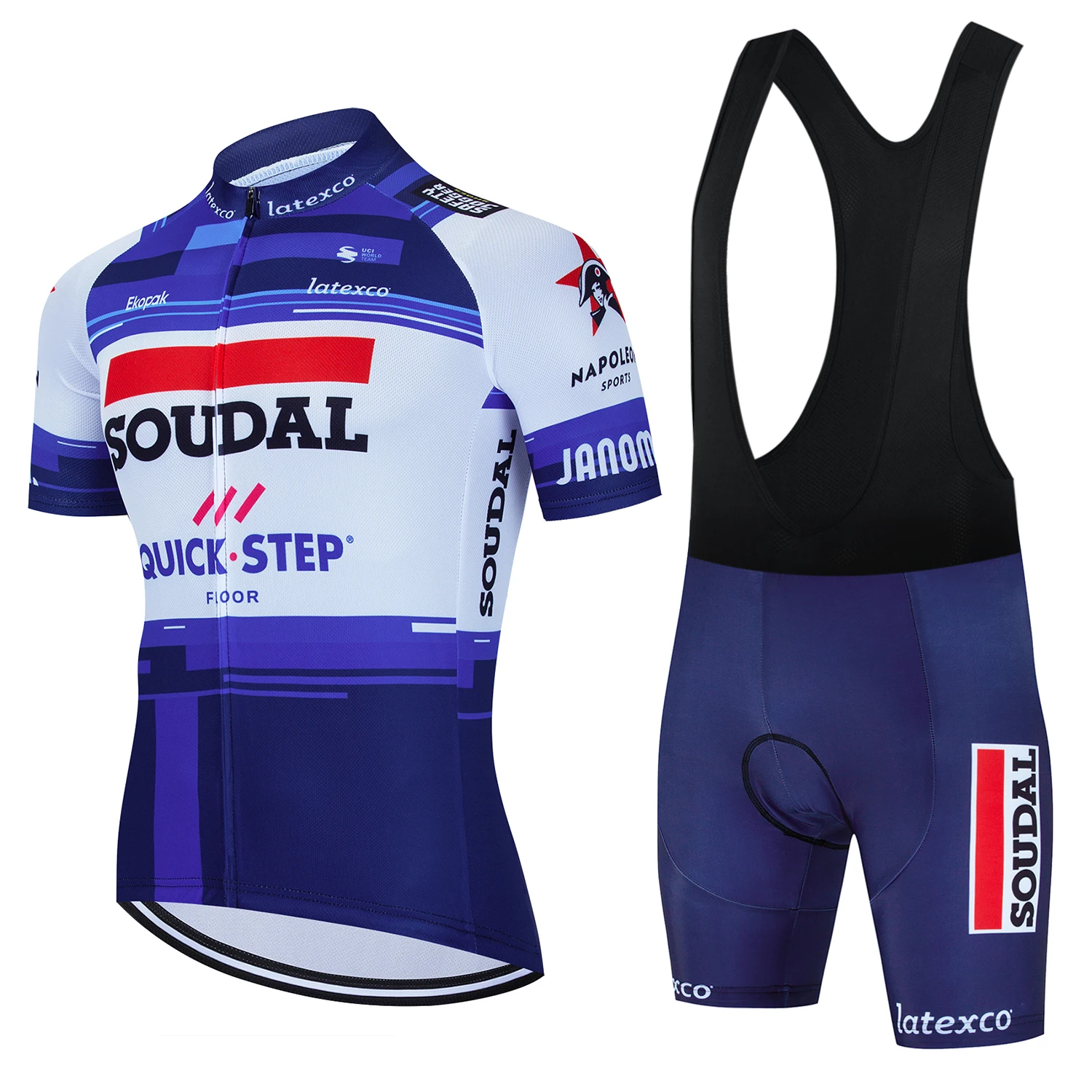 

2025 SOUDAL Cycling Clothes Jersey Men Set Mtb Road Bike Uniform Shorts Man Mountain Complete Bib Men's Suit Cycle Spring Summer