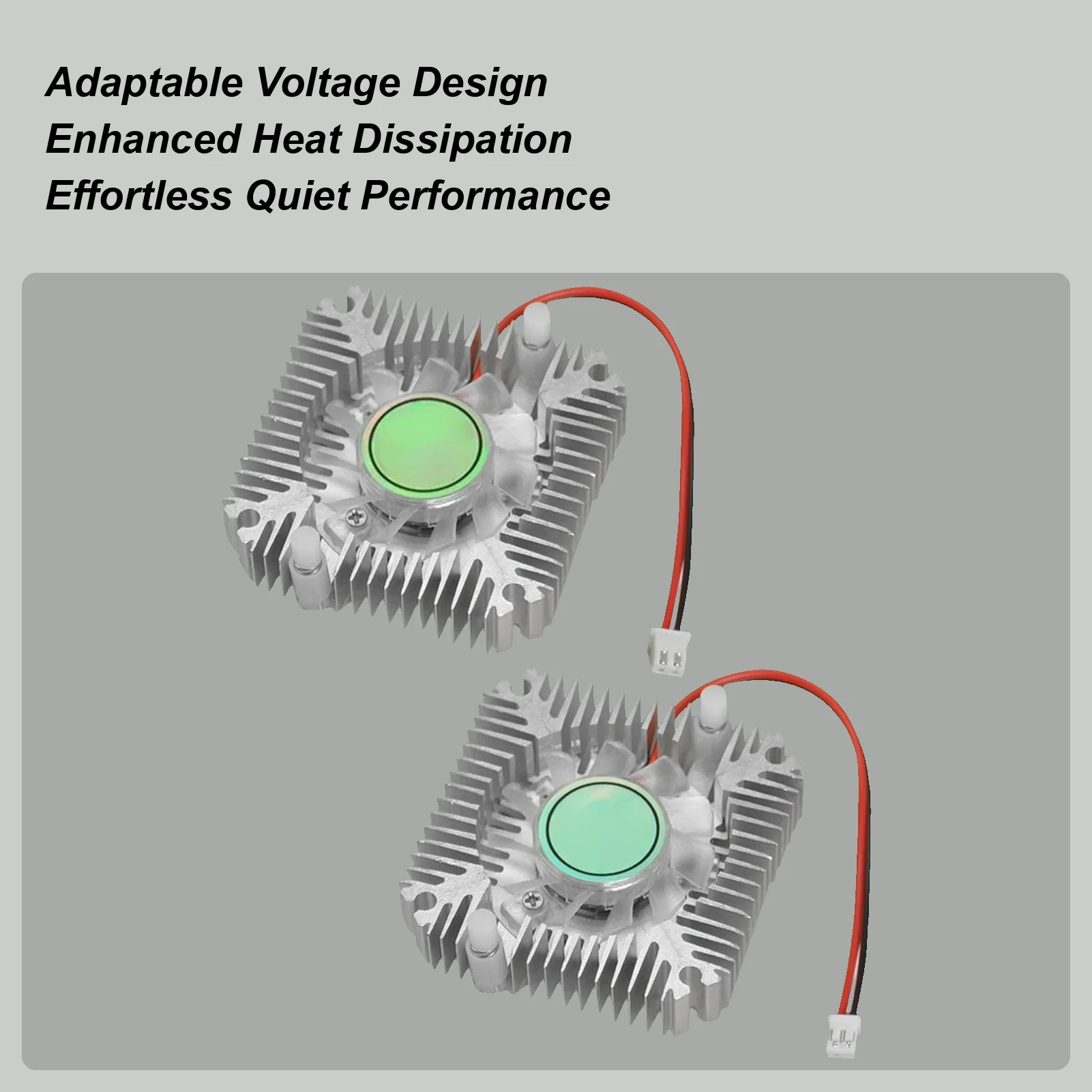 알루미늄 히트싱크 팬 12V GPU 공기 냉각기 55mm 칩 홀 거리 저소음 라디에이터 컴퓨터 CPU 그래픽 히트싱크 쿨러