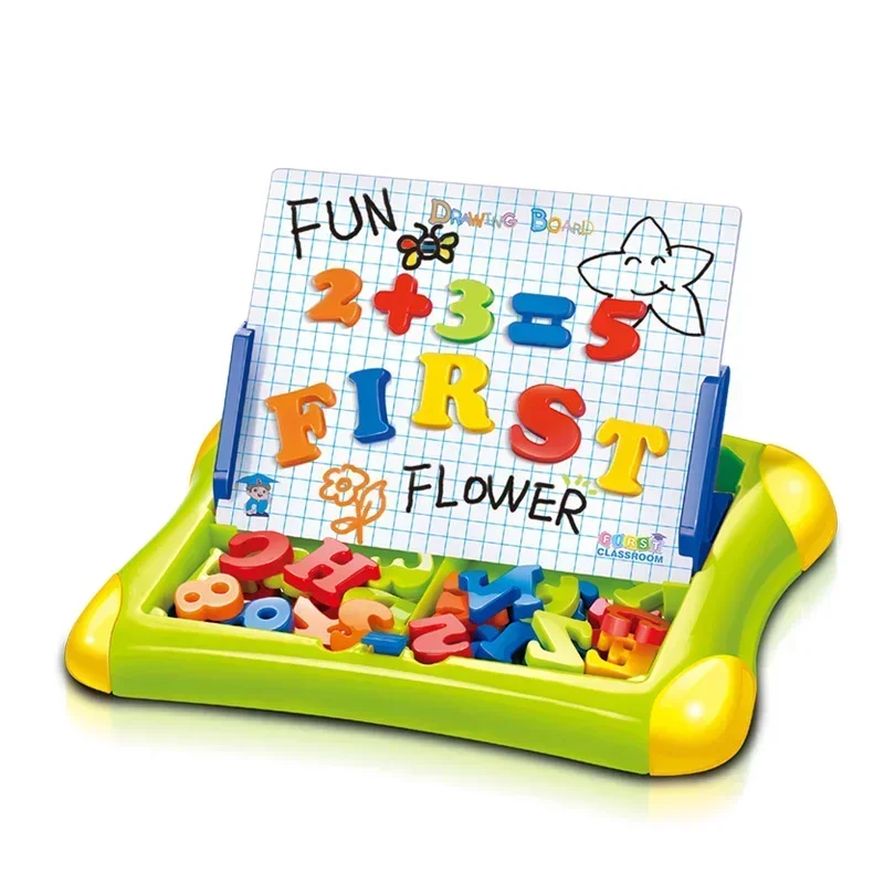 

[Funny] 55pcs/set Education toys Writing Boards Children's Magnetic Painting Sets Combination words mathematics learn toy gift