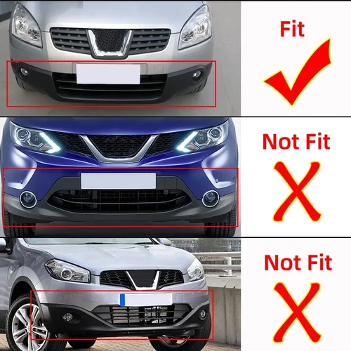 Imagen 2 del producto Tapa de cubierta de ojo de gancho de remolque para Nissan Qashqai Dualis J10 2008 2009 2010 2011 2012 2013 2014 2015 tapa de remolque de transporte de parachoques delantero