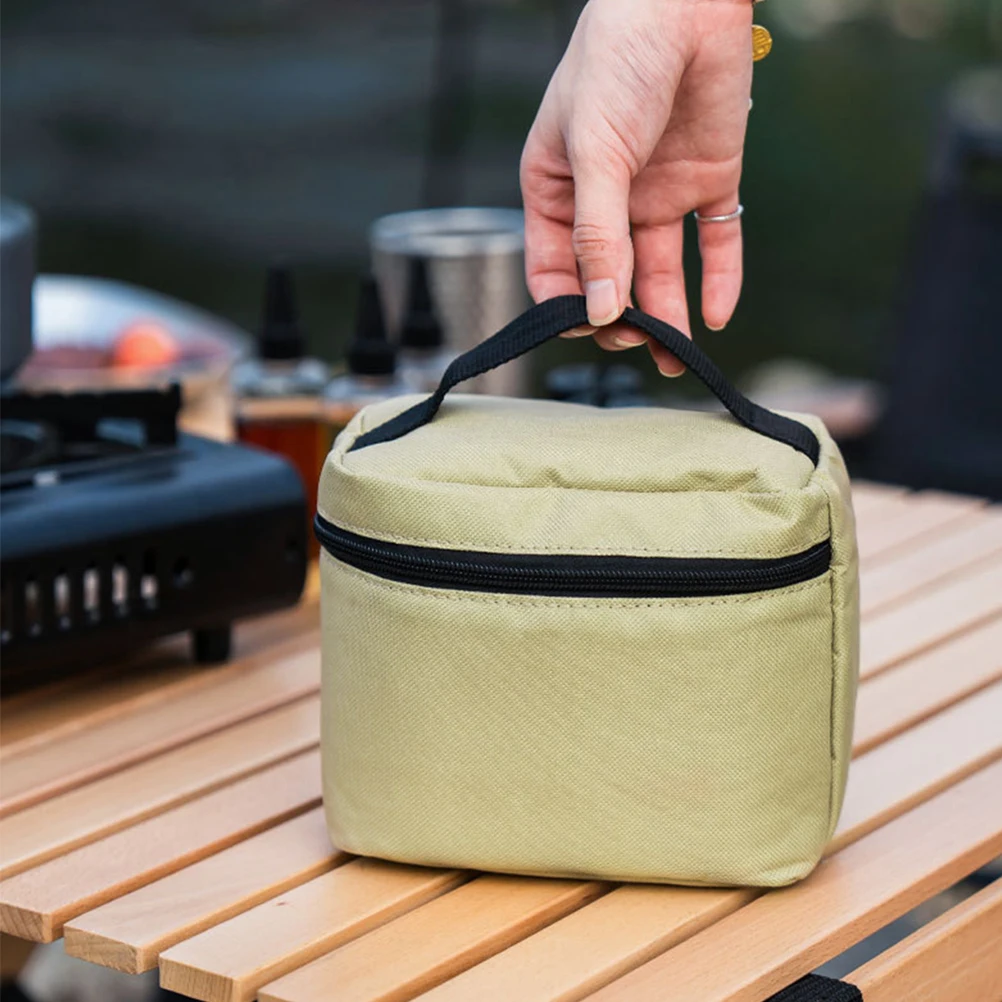 

Oxford Cloth Spice Jars Storage Bag for Salt Pepper Chili Powder Seasoning Containers Camping Outdoor Portable