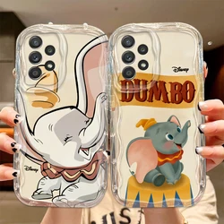 Dumbo Disney Cute Cartoon For Samsung Galaxy S24 S23 S21 S21 S20 Ultra Plus FE Soft Transparent Wave Oil Phone Case