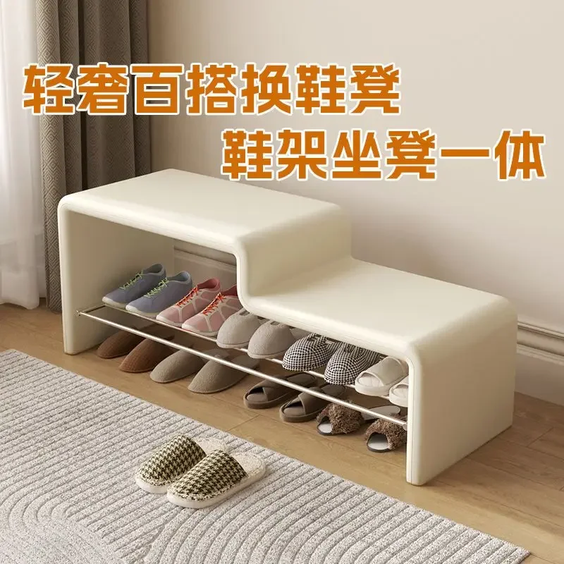 Door shoe changing bench long strip bedroom end of bed