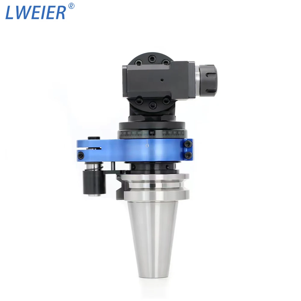 BT30 BT40 BT50 Universal Angle Head 90 Degree Right Angle Milling Head Automatic Tool Change Bidirectional Unidirectional Side M