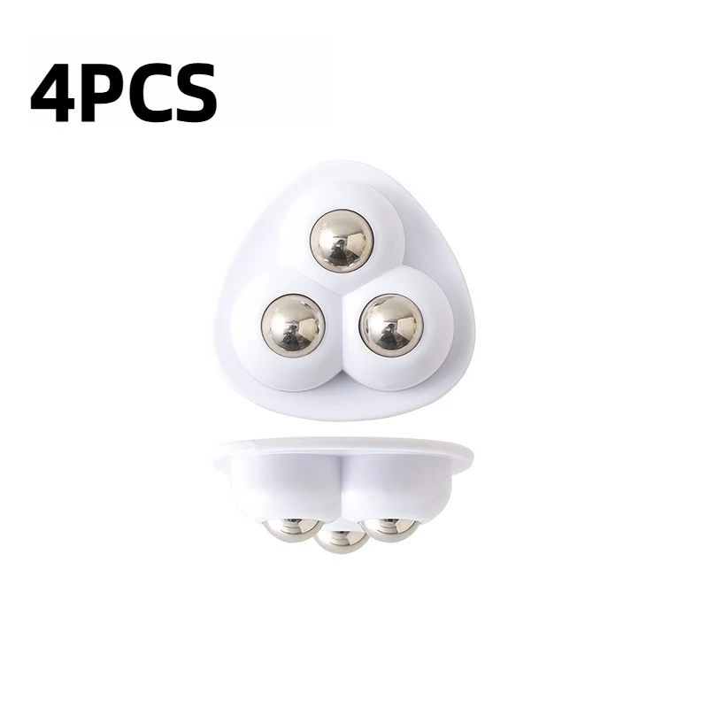 4PCS 360 Degree Ball Transfer Wheels, Mini Ball Bearing Caster Rollers, Smooth Silent Wheels for DIY, Robot, Cart and Furniture