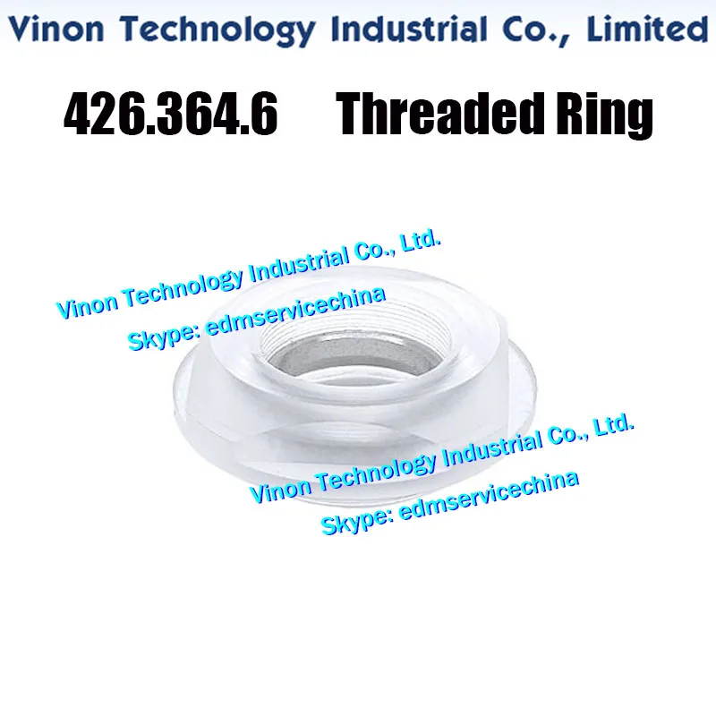 426.364 edm Threaded ring complete for Agie wire-cut edm machines. Agie 24.02.958, 426.364, 426.364.6, 426364, A426364