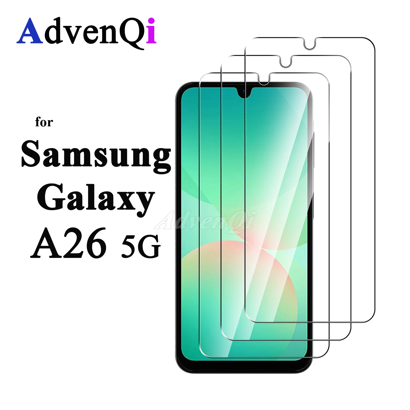 삼성 갤럭시 A26 5G 6.7 인치 강화 유리 HD 크리스탈 운모 9H 안티 스크래치 케이스 친화적 인 화면 보호기
