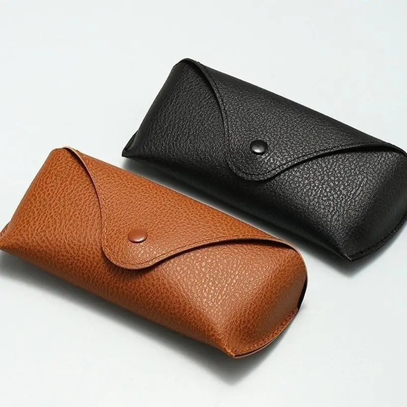 Sunglasses Case Soft PU Leather Design Portable Eyeglass Pouch for Men and Women On-the-Go
