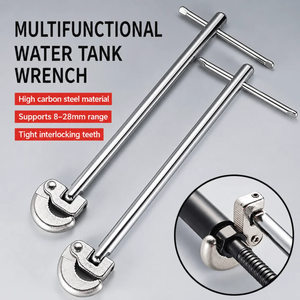 Multi Function Plumbing Wrench Wide Caliber Single Hand Grip Bathroom Tool Extended Body All Match Spec Pipe Repair Kit