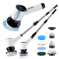 Electric Cordless Spin Scrubber Kitchen Gadgets with 7 Replaceable Brush Heads for Bathroom Kitchen Toilet Cleaning Scrubber