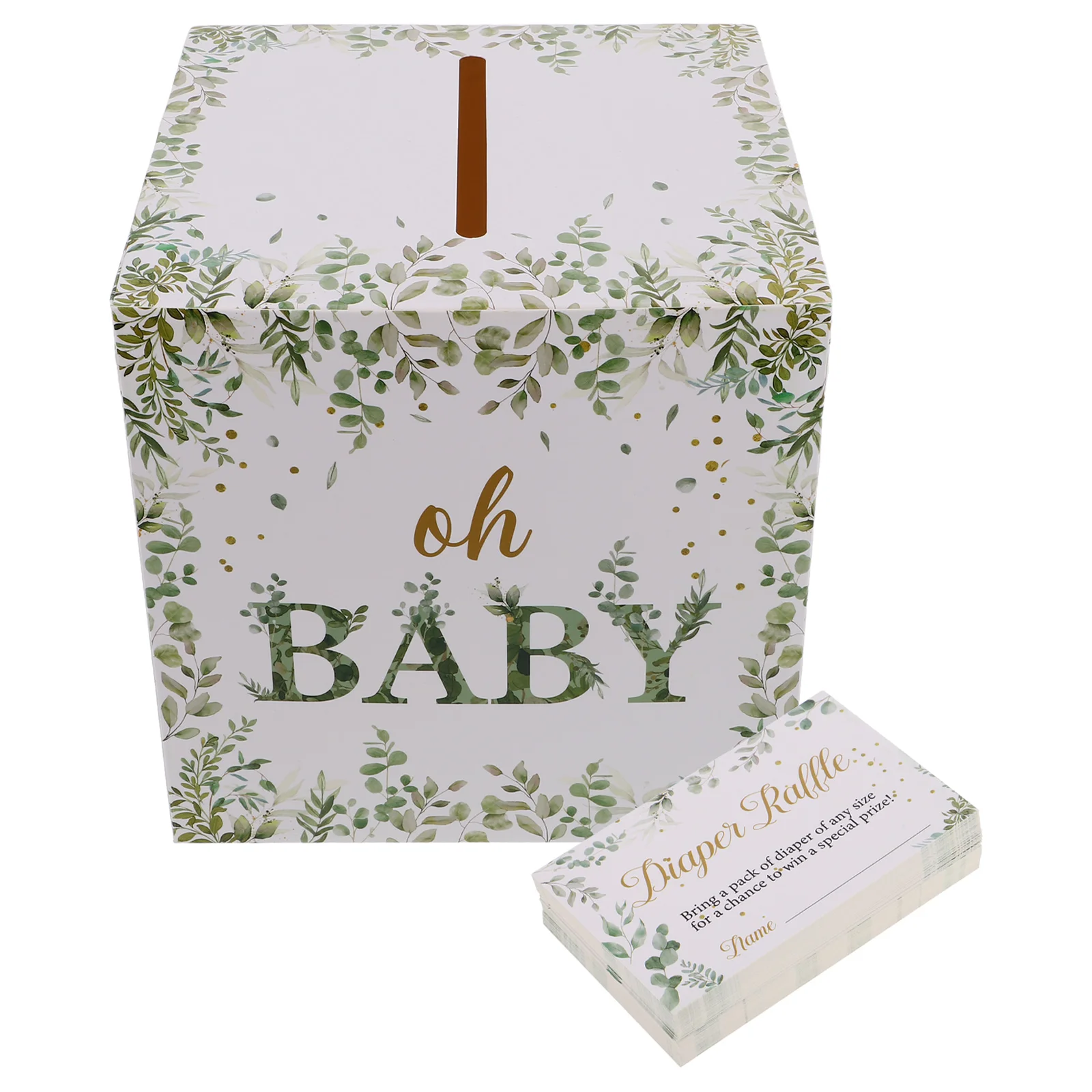 

Baby Shower Raffle Card Game Set Decorative Boxes Insert Tickets Diaper Lottery Party Favors Bridal Prizes Centerpiece Gender