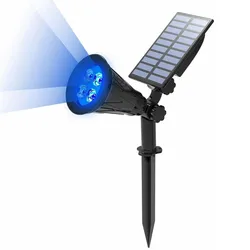 Foco Solar T-SUNRISE para exteriores, luces de paisaje, impermeable, lámpara de jardín de seguridad ajustable para Patio, Color azul