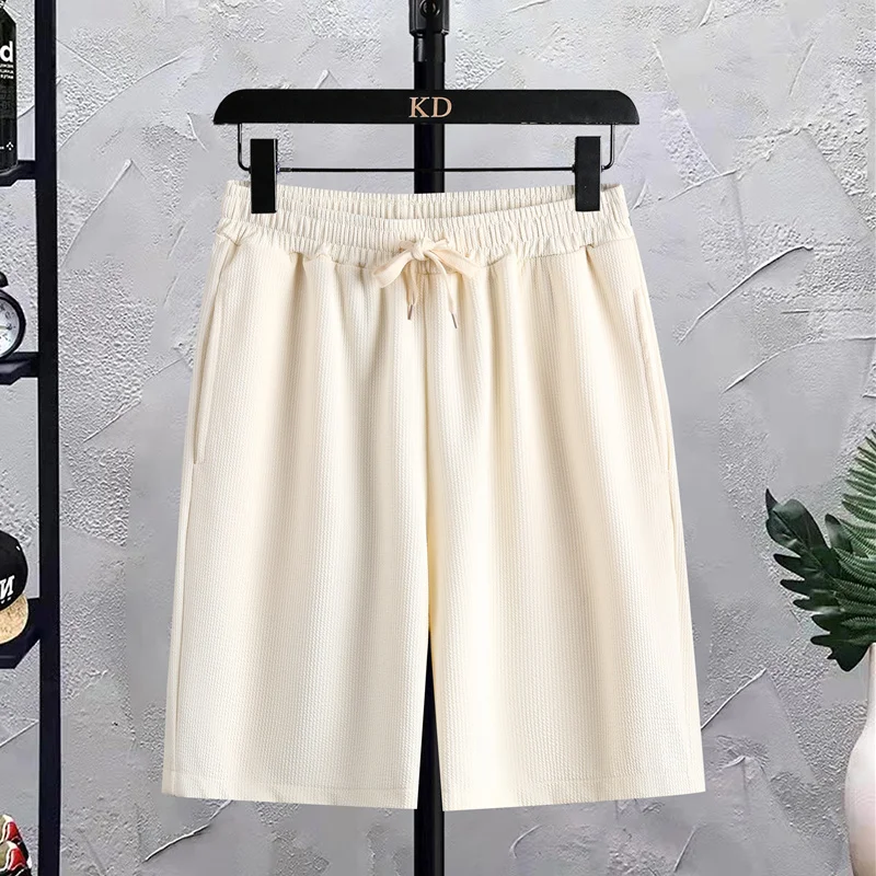 

Casual ort Pants Men's Summer New Trend Loose Middle Pants Sports Youth Men's Wear Thin Five-Point Pants Breathable Polyest...