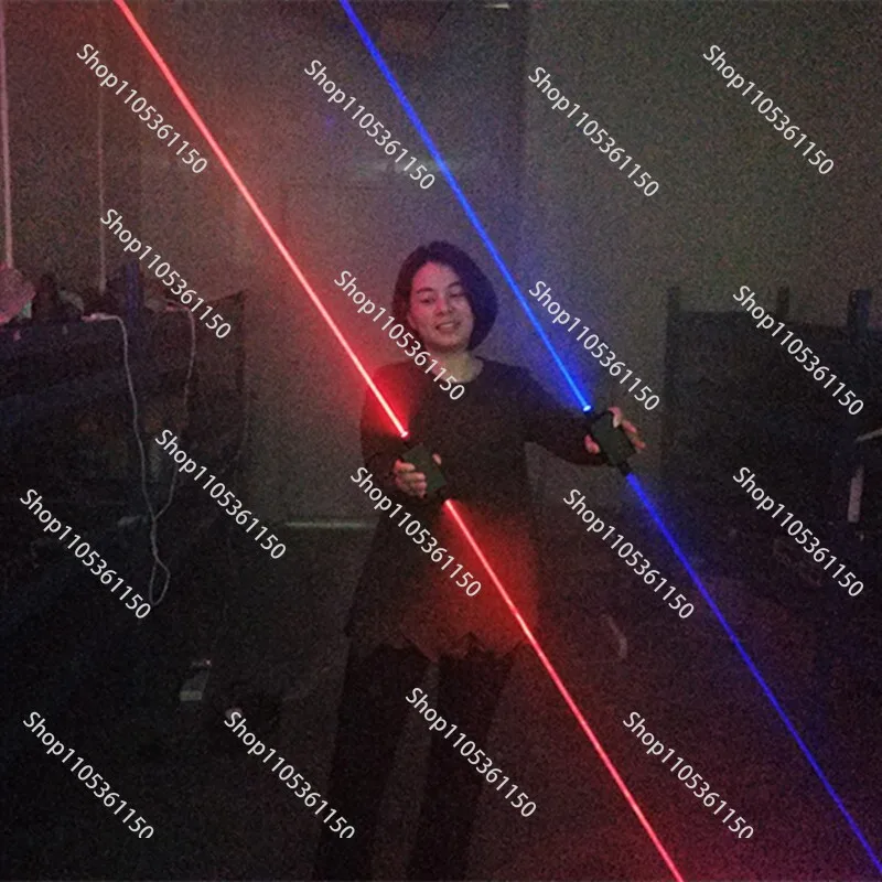 Blue and red laser sword bar nightclub stage performance luminous laser prop Douyin laser dance performance