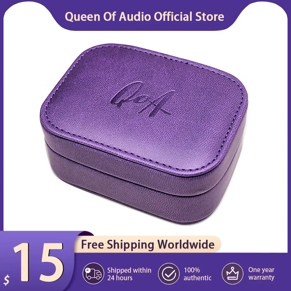 New Original QoA Earphone Magnetic Storage Box Headphones Case Portable Headset Bag For Travel Outdoor Sports Music Accessories