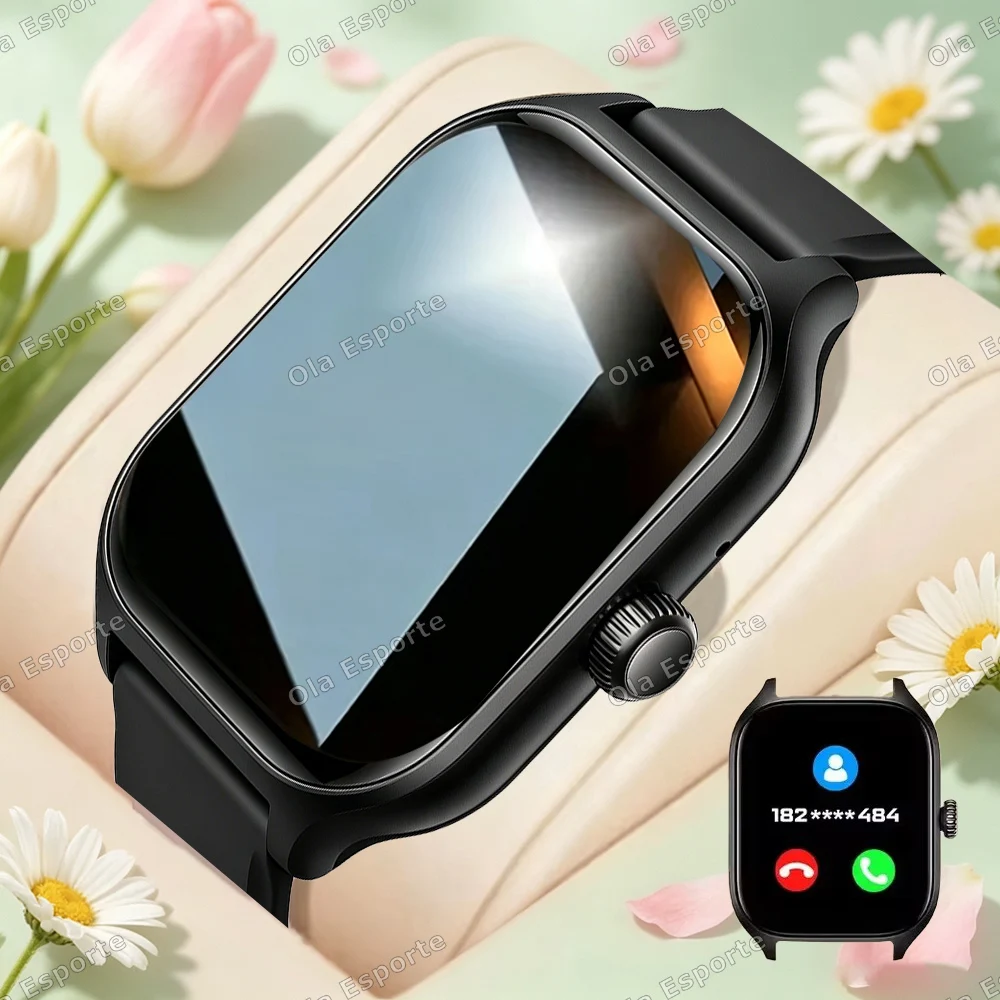 New Men's Smart Watch Women's Gift 1.83inch HD Full Touch Screen Sports Fitness Watch Electronics Bluetooth Talk Smartwatch Ht30