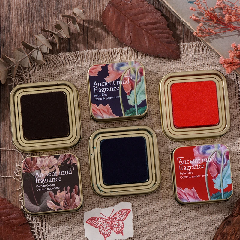 8 أنماط الرجعية القوطية مختمة مخطط اليدوية سجل القصاصات طالب لوازم الذاتي الحبر ختم Inkpad المدرسة الملحقات القرطاسية #5