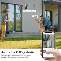 9MP 4K HD WiFi IP Camera Outdoor 8x Zoom Three Lens Dual Screen PTZ Camera Auto Tracking Home Security CCTV Surveillance 6MP Cam