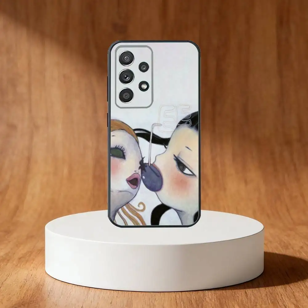 حافظة هاتف A-Art A-Aya T-Takano لهاتف سامسونج S25، S24، S21، S22، S23، S30، Ultra، S20، Plus، Fe، Note، 10,9,5G غطاء أسود