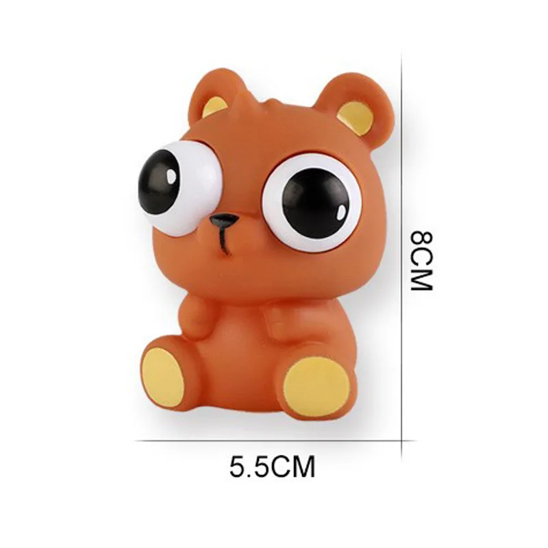 Animaux mignons libère le jouet anti-Stress, rebond lentement, grenouille douce, lapin, yeux à presser, Expression intéressante, relaxation, cadeau pour enfants