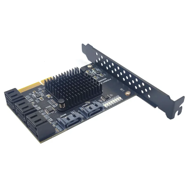 PCI-E GEN3 4X to 8-port SATA3.0 hard drive 6G expansion card Xiangshuo ASM1166 P CI-E3.0