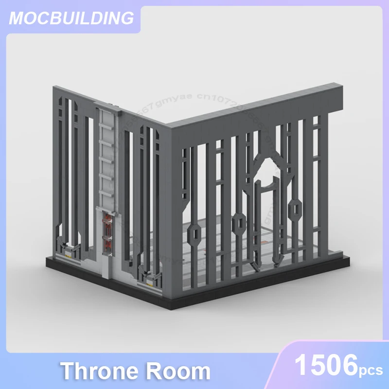 Model Sala Tronu MOC Klocki Konstrukcyjne DIY Składanie Cegieł Kolekcja Kosmiczna Ekspozycja Kreatywne Edukacyjne Zabawki Świąteczne Prezenty 1506 Elementów