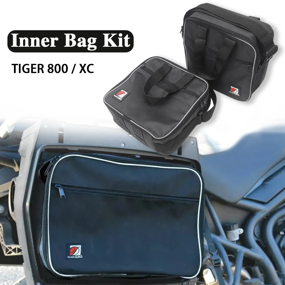 

Внутренняя сумка на багажник мотоцикла для боковых чехлов Tiger 800/XC — черный водонепроницаемый комплект багажа