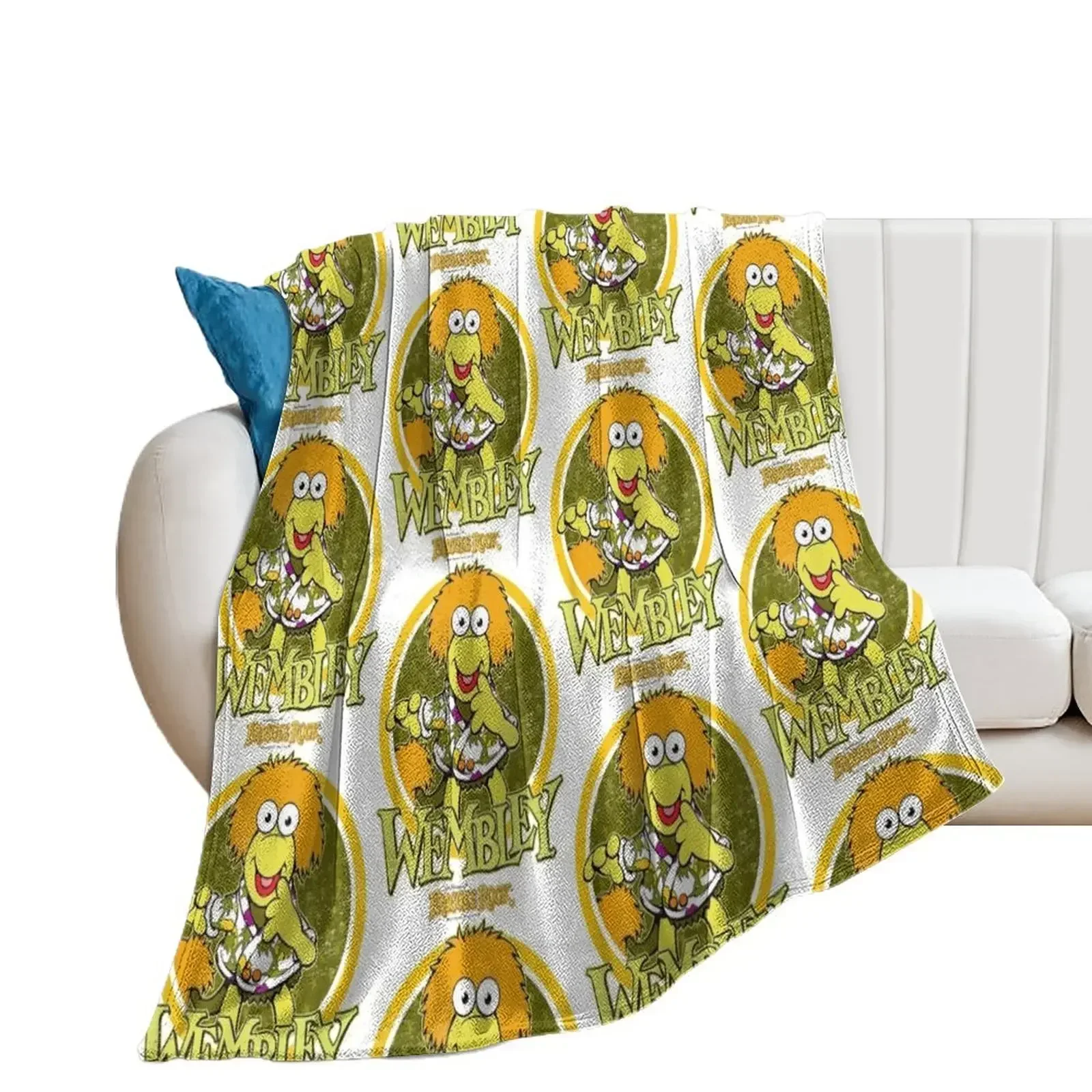 

Fraggle Rock Wembley Throw Blanket For Sofa Thin Decorative Beds wednesday Multi-Purpose Blankets