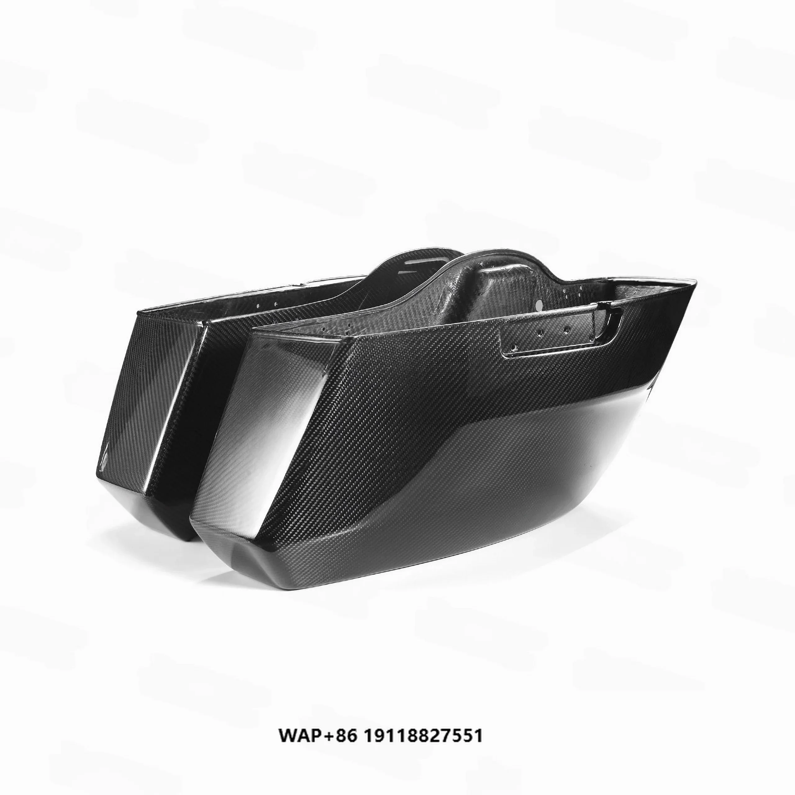 Motorcycle Side Box Lower Body Carbon Fiber Forged Carbon Glossy Fit for Harley Touring Street Glide 2023-2025